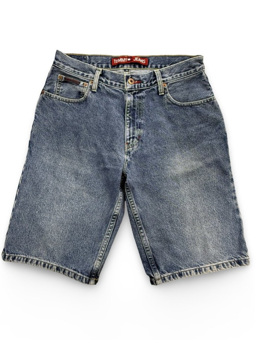 VTG‎ Tommy Hilfiger Denim Jorts 90s Jean Shorts Mens 30 Blue Skater Streetwear